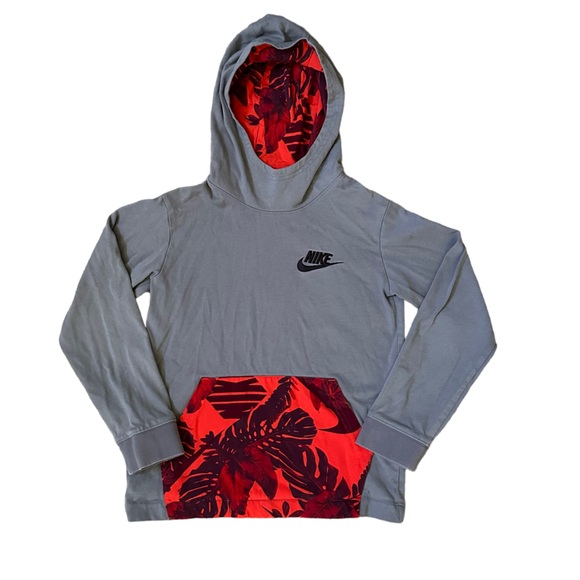 Nike Other - Boys Nike Contrast Hoodie | Youth Medium | Tropical Floral Print